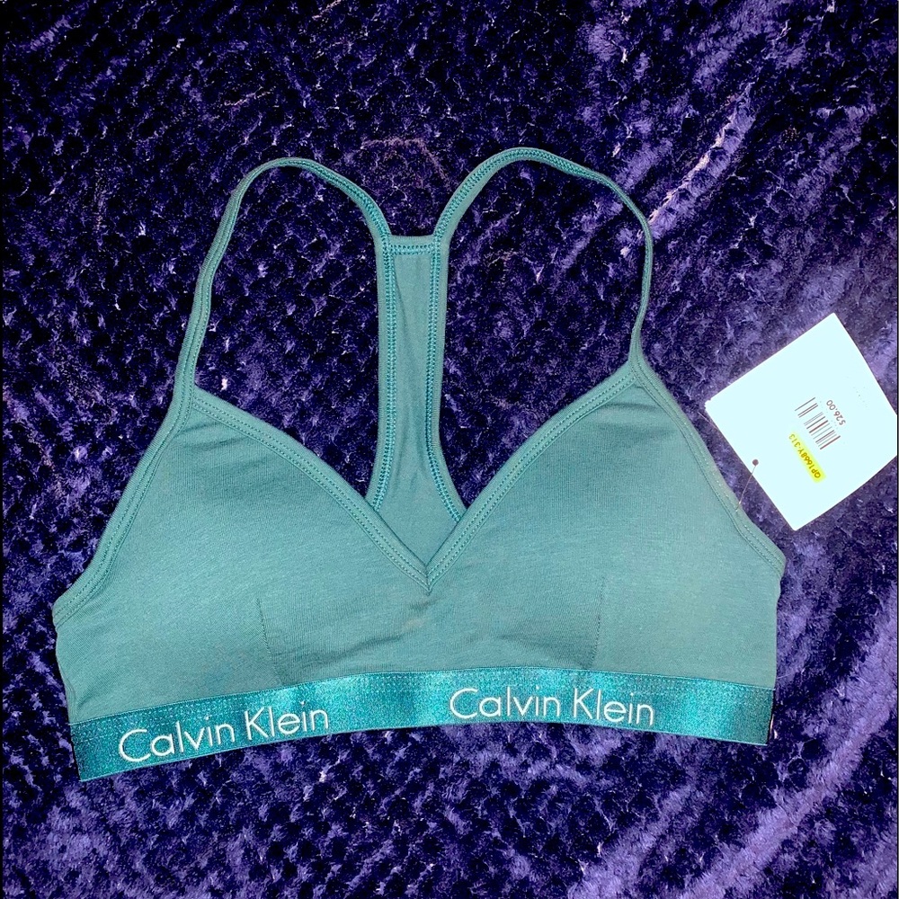 Calvin Klein Teal Bralette w/pads